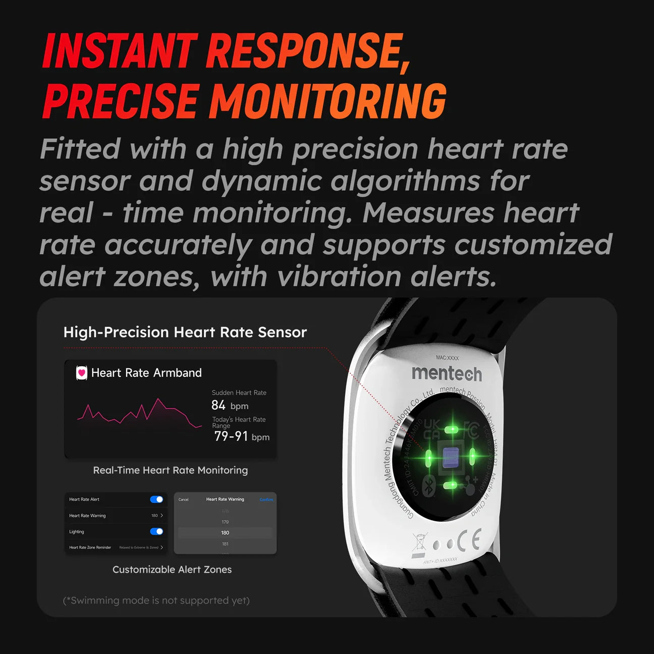 Mentech Passion HRM01 Heart Rate Armband Meter
